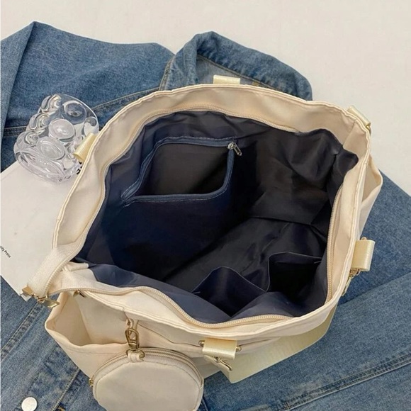 Letter patch square bag with coin purse - Picture 3 of 6